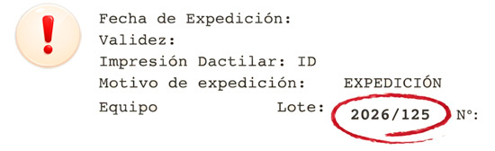 ¿Dónde ver tu número de lote?